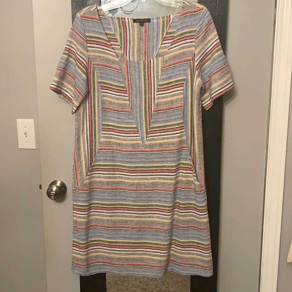 FOR CYNTHIA cool linen slip dress